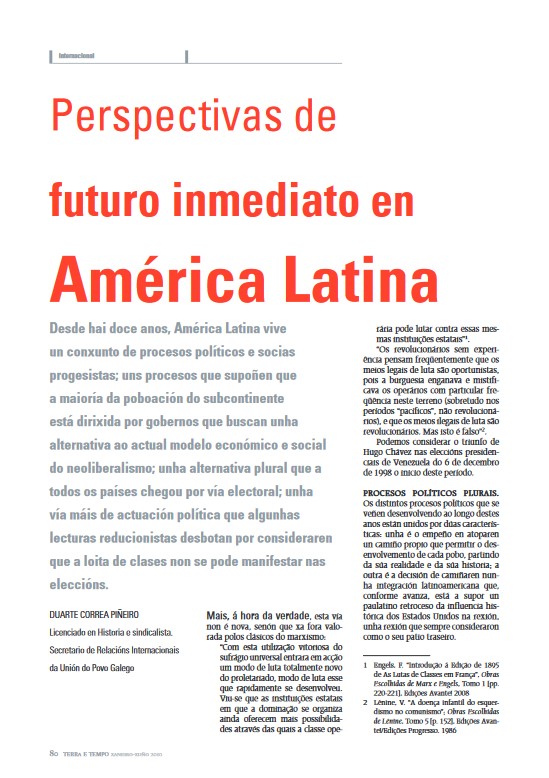 Duarte Correa Piñeiro - Perspectivas de futuro inmediato en América Latina