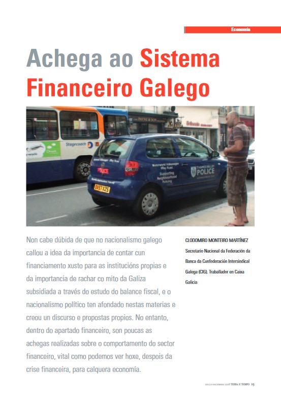 Clodomiro Monteiro “Achega ao sistema financeiro galego” 
