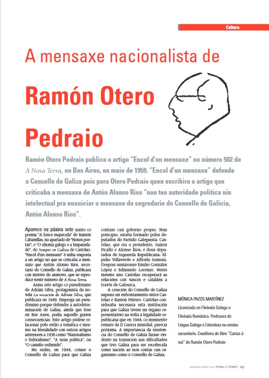 Mónica Pazos Martínez - A mensaxe nacionalista de Ramón Otero Pedraio